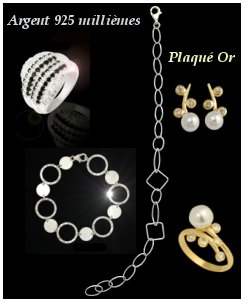Bijoux en Plaque-Or et en Argent 925 milliemes